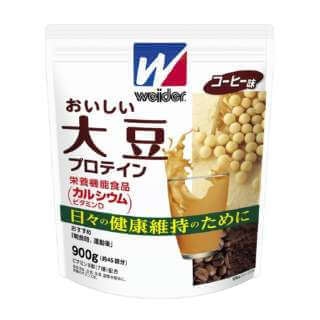 ソイプロテイン ウィダー おいしい大豆プロテイン【コーヒー味/900g(約45食分)】 