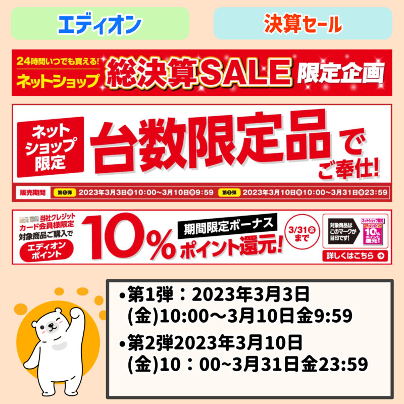 2023年エディオン決算