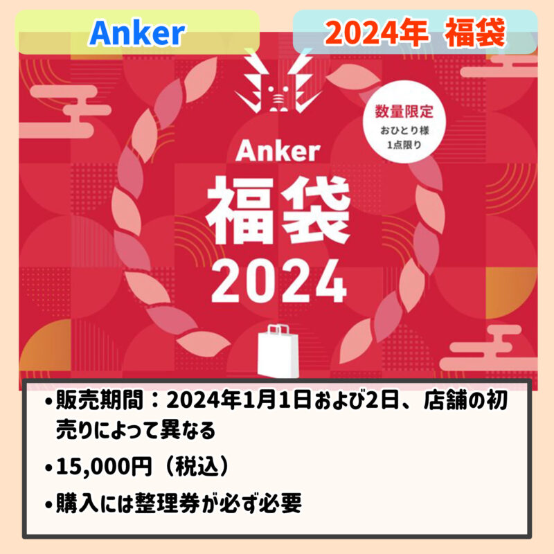 2024年：Ankerの福袋内容まとめ
